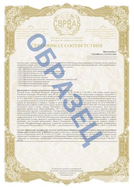 Образец Приложение к СТО 01.064.00220722.2-2020 Кольчугино Сертификат СТО 01.064.00220722.2-2020 